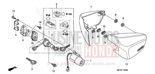 SIDE COVER VT750C7 de 2007